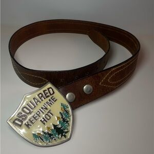 DSQUARED2 F/W 2004 “Keepin Me Hot” leather Belt